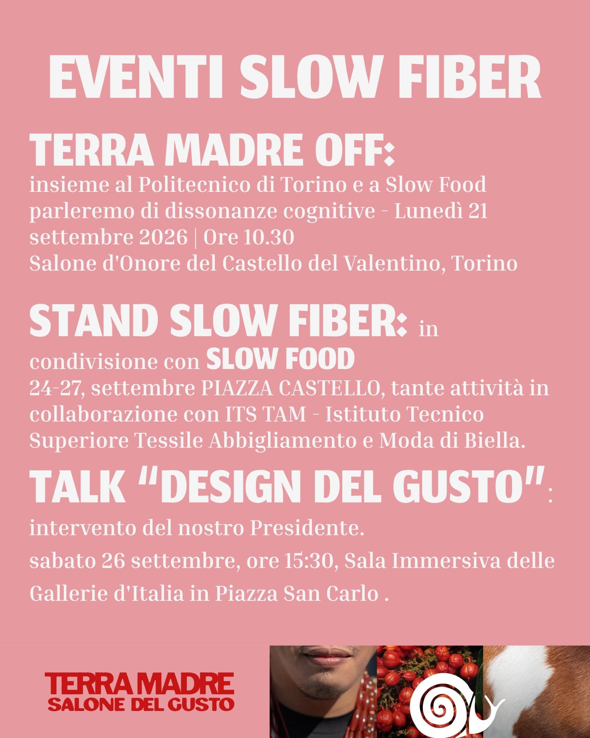 Slow Fiber - Terra Madre 2026